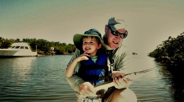 Fishing on Biscayne Bay, Miami