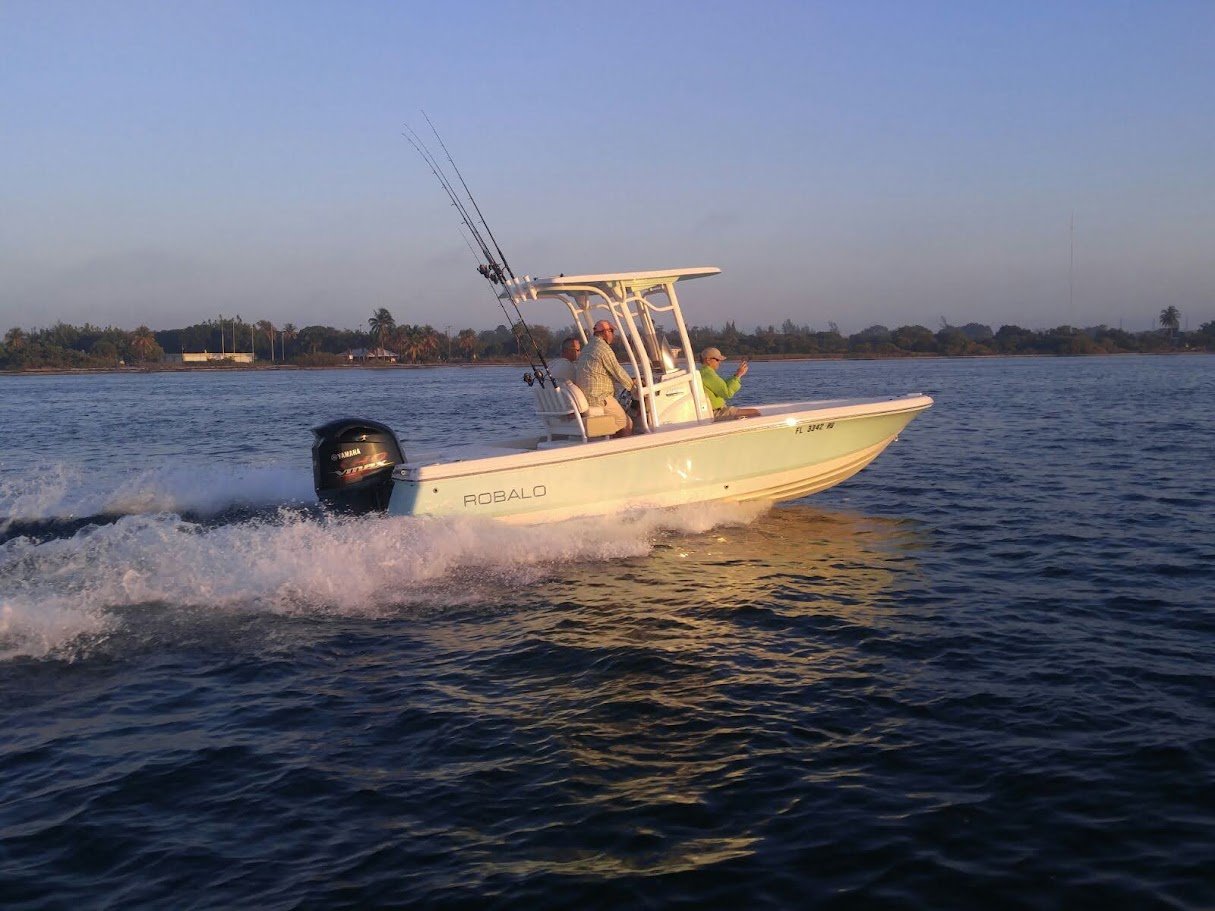 Inshore fishing boat in Miami