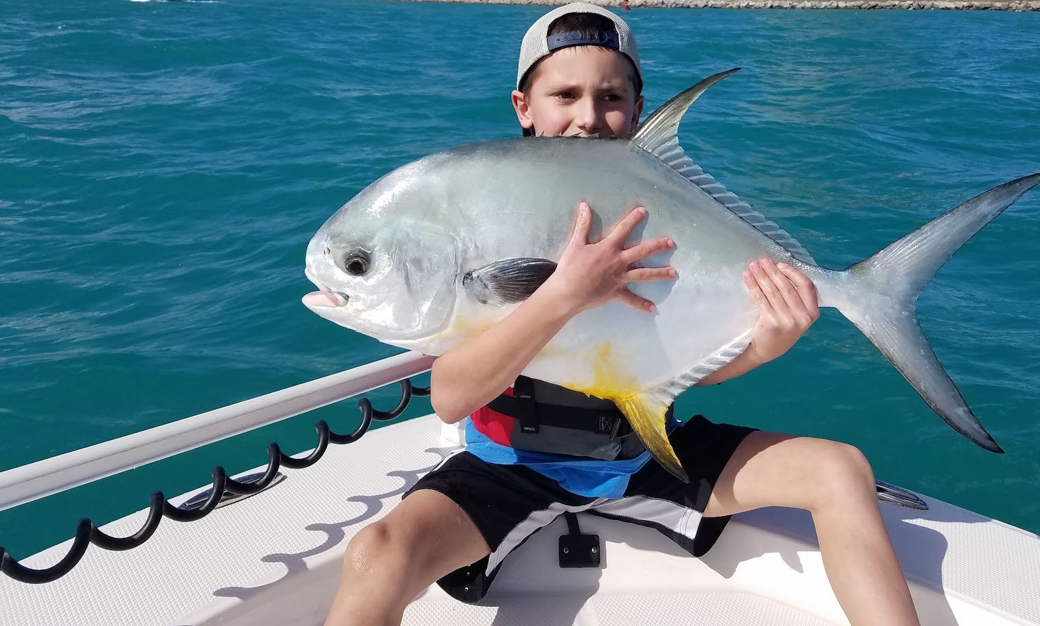 Fishing on the clear flats of Biscayne Bay